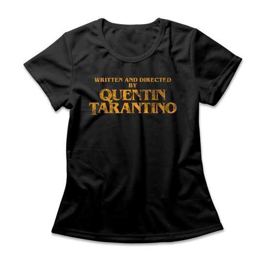 Camiseta Studio Geek Written And Directed By Quentin Tarantino Feminino