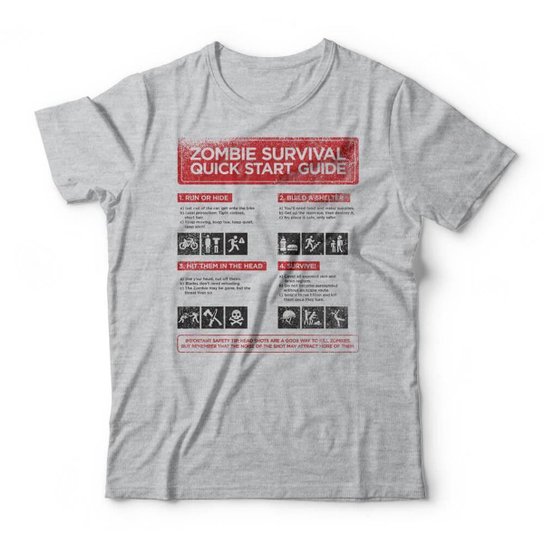 Camiseta Studio Geek Zombie Survival Guide Masculino