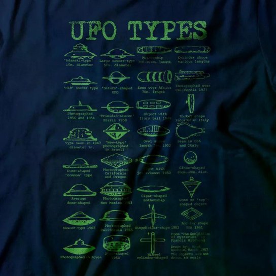 Camiseta UFO Types