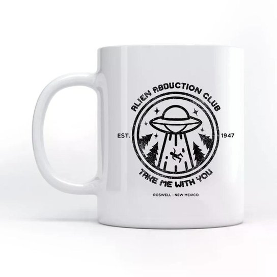 Caneca Alien Abduction Club