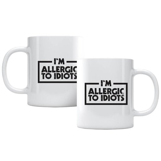 Caneca Allergic To Idiots
