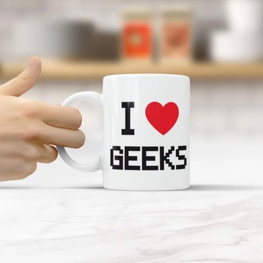 Caneca Criativa I Love Geeks