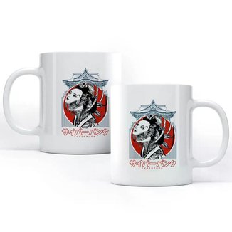 Caneca Cyberpunk  Geisha