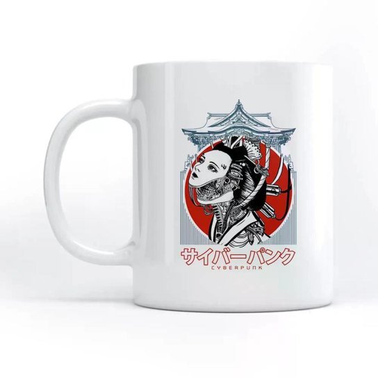 Caneca Cyberpunk Geisha