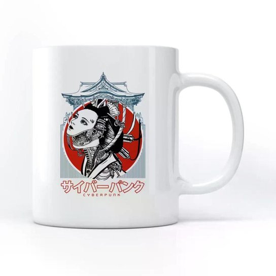 Caneca Cyberpunk Geisha