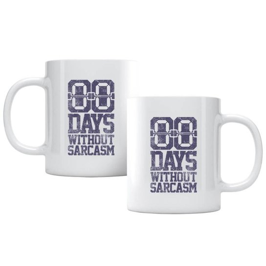 Caneca Days Without Sarcasm