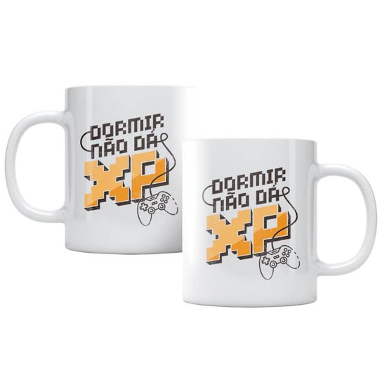 Caneca Dormir Não Dá XP