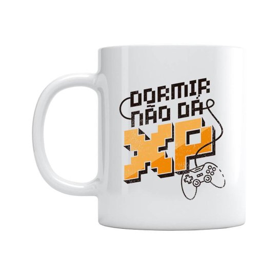 Caneca Dormir Não Dá XP