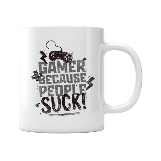 Caneca Gamer Because People Suck