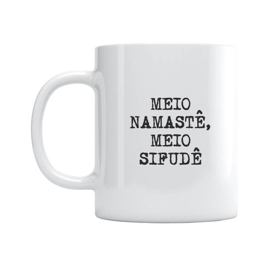 Caneca Meio Namastê