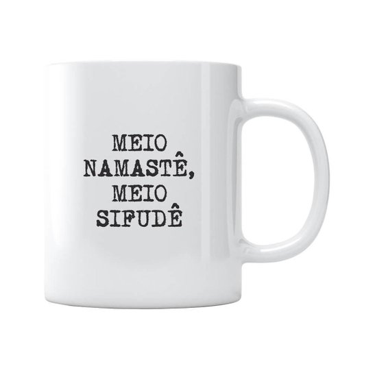 Caneca Meio Namastê
