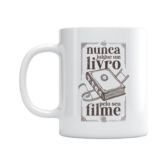 Caneca Nunca Julgue Pelo Filme