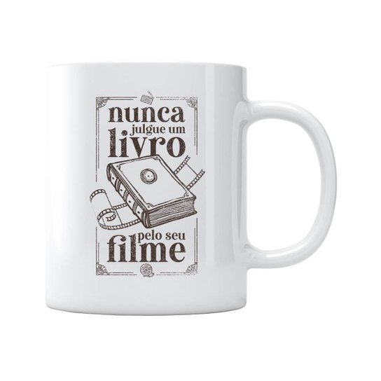 Caneca Nunca Julgue Pelo Filme