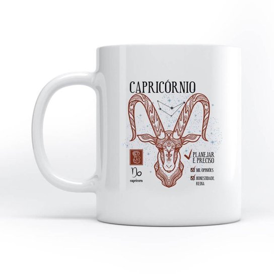 Caneca Signo Capricórnio