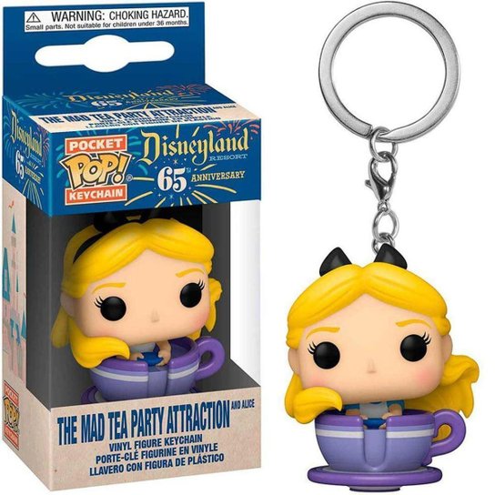 Chaveiro Funko Disney Alice no pais das maravilhas 65 anos