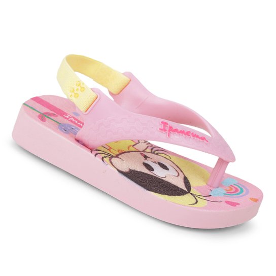 Chinelo Bebê Grendene Kids Ipanema Turma da Mônica Menina