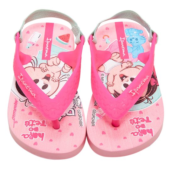 Chinelo Bebê Grendene Kids Ipanema Turma da Mônica Menina