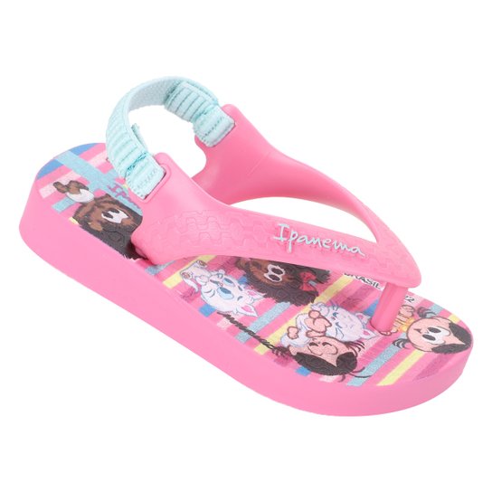 Chinelo Bebê Grendene Kids Ipanema Turma da Mônica Menina