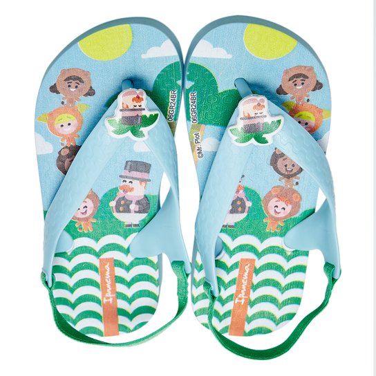 Chinelo Bebê Grendene Mundo Bita Sol Menino