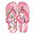 Chinelo Infantil Grendene Barbie Meu Encanto Menina - Pink