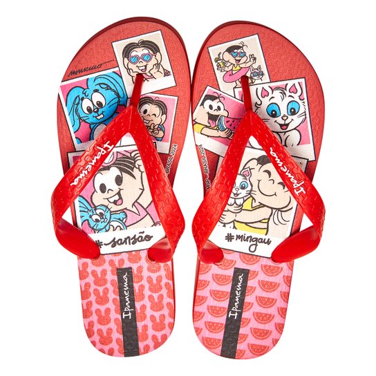 Chinelo Infantil Grendene Ipanema Turma Da Mônica Feminino