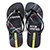 Chinelo Infantil Grendene Kids Ipanema Now United Feminino - Preto+Branco