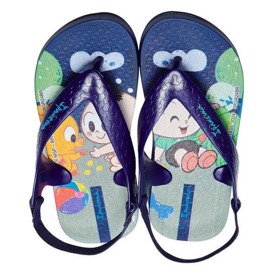 Chinelo Infantil Grendene Kids Ipanema Turma Da Mônica Masculino