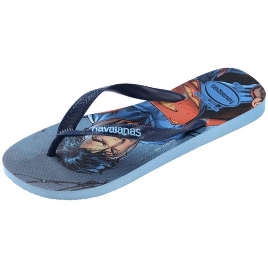 Chinelo Masculino Dedo Havaianas Top Herois Dc Azul