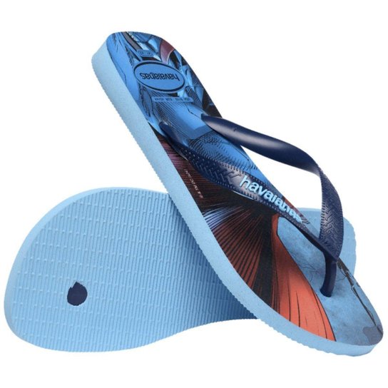 Chinelo Masculino Dedo Havaianas Top Herois Dc Azul