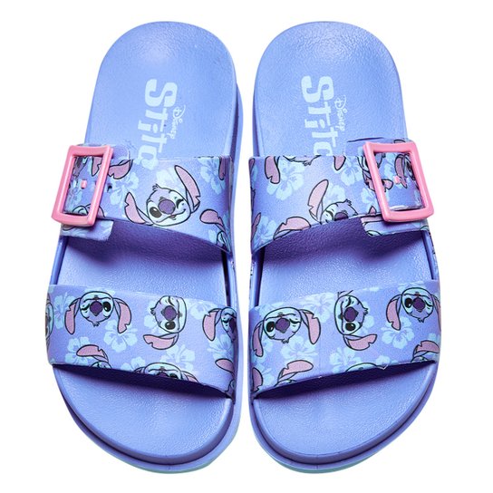Chinelo Slide Infantil Grendene Kids Stitch Summer Menina