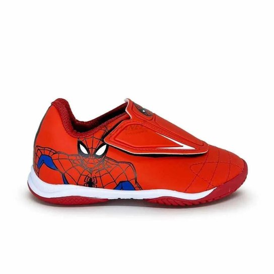 Chuteira Futsal Infantil - Homem Aranha 4091 - Vermelho