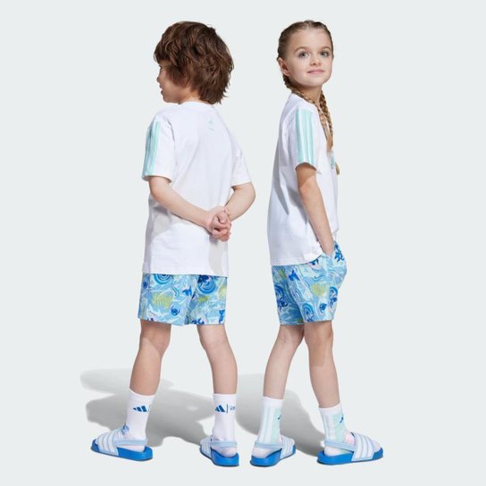 Conjunto Infantil Adidas Camiseta Disney Lilo and Stitch