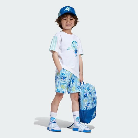 Conjunto Infantil Adidas Camiseta Disney Lilo and Stitch