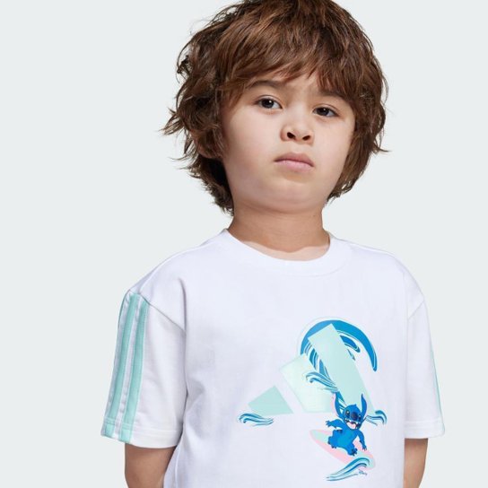 Conjunto Infantil Adidas Camiseta Disney Lilo and Stitch