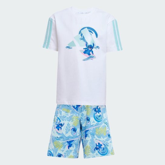 Conjunto Infantil Adidas Camiseta Disney Lilo and Stitch