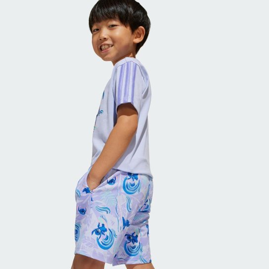 Conjunto Infantil Adidas Camiseta Disney Lilo and Stitch