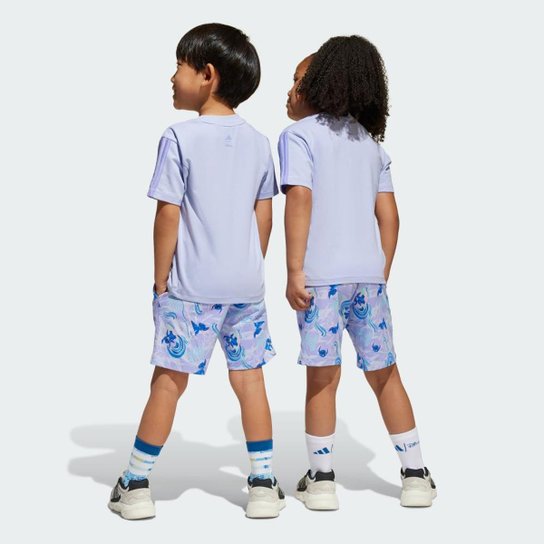 Conjunto Infantil Adidas Camiseta Disney Lilo and Stitch