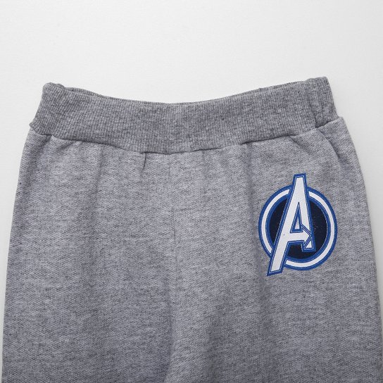 Conjunto Moletom Infantil Longo Marvel Avengers Menino