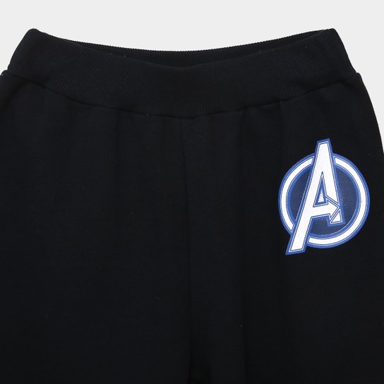 Conjunto Moletom Infantil Longo Marvel Avengers Menino