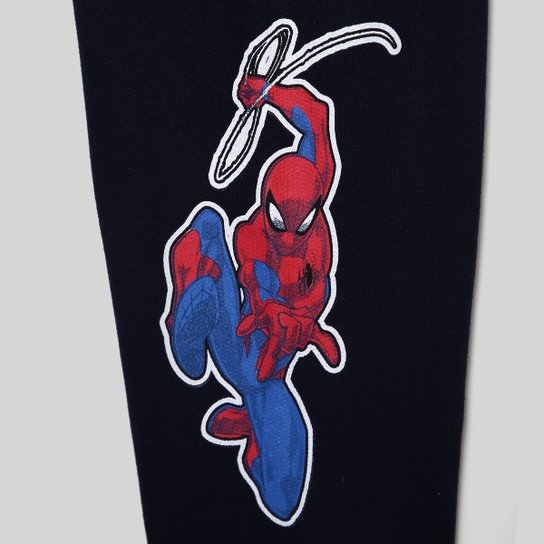 Conjunto Moletom Infantil Longo Marvel Spider Man Menino