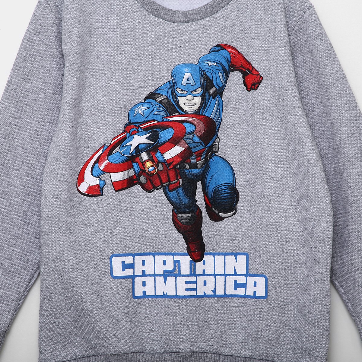 Captain America Casaco Moletom Vingadores Captain America Blusa De
