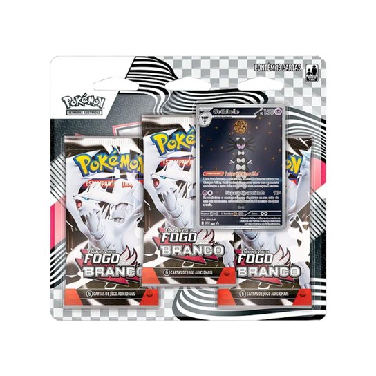 Copag Pokémon Blister Triplo Gothitelle Fogo Branco