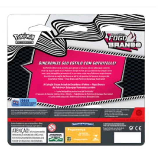 Copag Pokémon Blister Triplo Gothitelle Fogo Branco