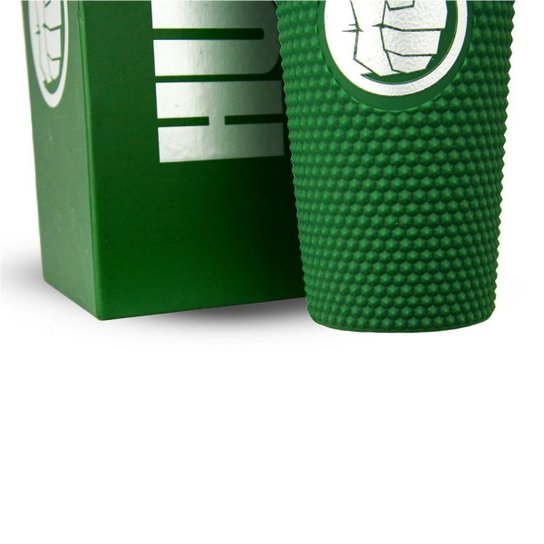 Copo Hulk Canudo Reforçado 710ml Marvel