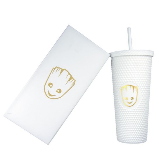 Copo Stiff Groot Com Canudo 710ml Marvel