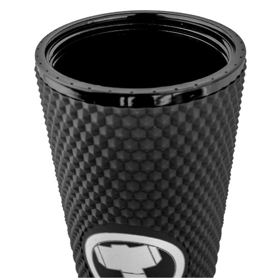 Copo Stiff Thor 710ml Com Canudo Reutilizável Resistente Oficial Marvel