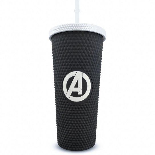 Copo Stiff Vingadores Com Canudo 710ml Marvel