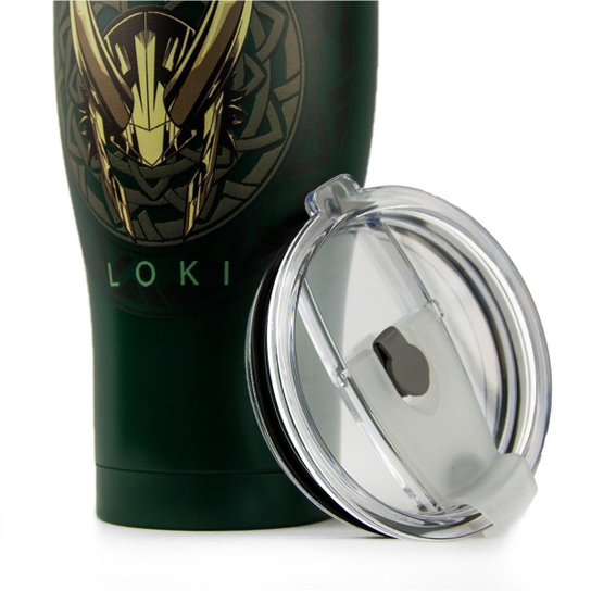 Copo Térmico 900ml Resistente Loki Marvel