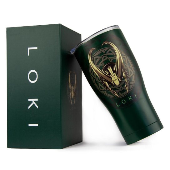 Copo Térmico 900ml Resistente Loki Marvel
