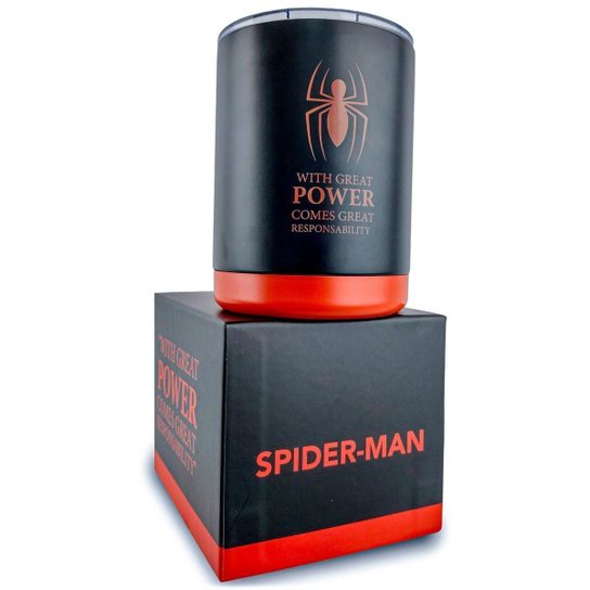 Copo Térmico Homem Aranha Inox 300ml Oficial Marvel